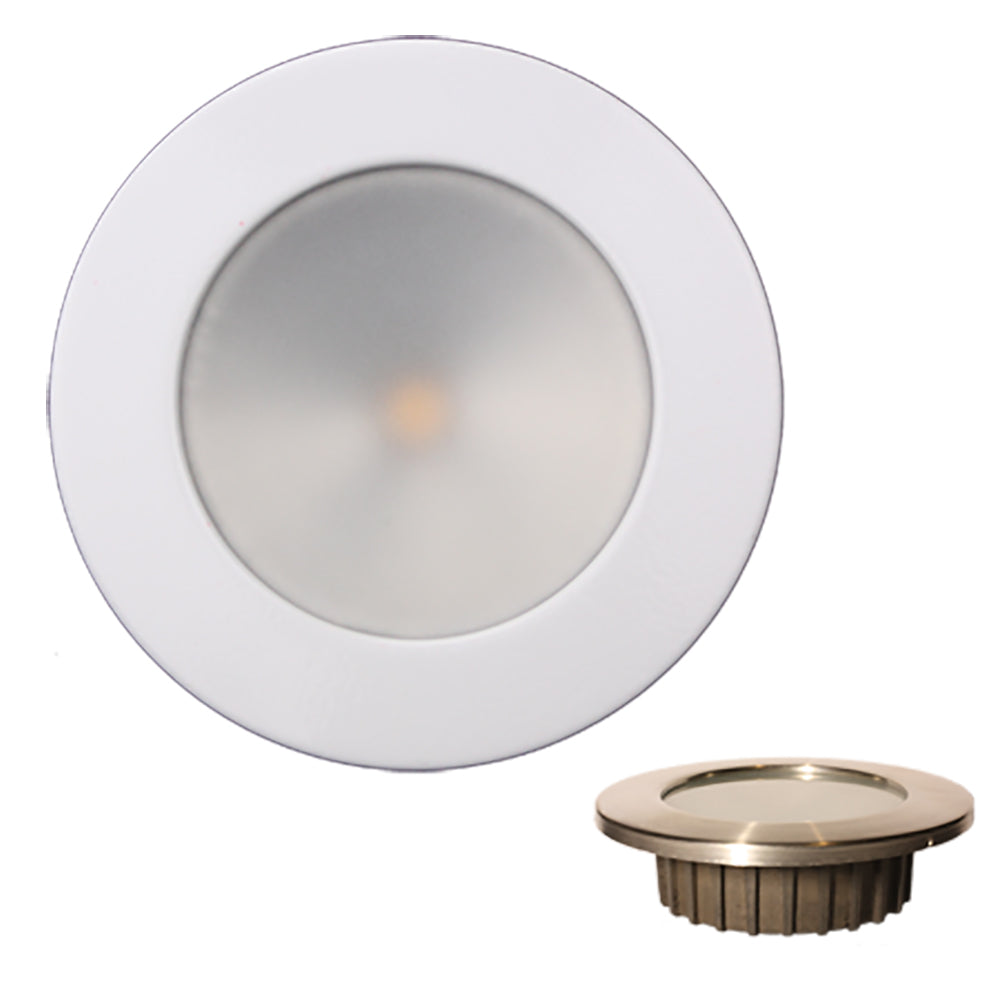 Lunasea Gen3 Warm White, RGBW Full Color IP65 Recessed Light - 12VDC