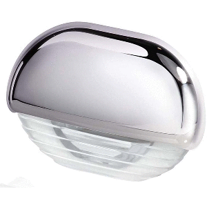 Hella Marine 958126001 White LED Easy Fit Step Lamp w/Chrome Cap