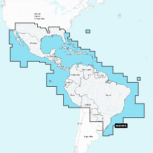 Navionics 010-C1364-30 NASA004L - Mexico, Caribbean to Brazil - Navionics+