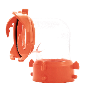 Camco 39857 RhinoFLEX 90-Degree Swivel Fitting Clear
