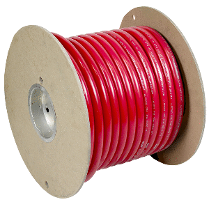 Pacer WUL1RD-100 Red 1 AWG Battery Cable - 100'