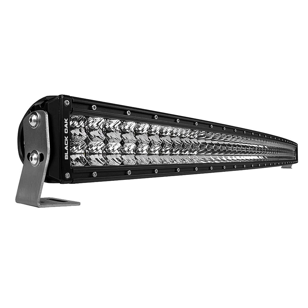 Black Oak Curved Double Row 40" LED Light Bar - Combo Optics - Black Housing