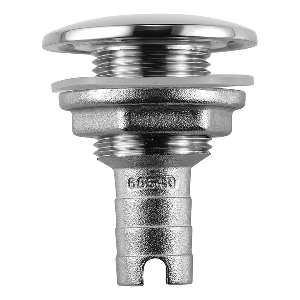 Attwood 66541-3 Stainless Steel Thru-Hull Short Straight Barbed - 3/4" Inner