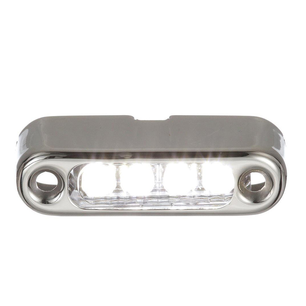 Attwood White LED Micro Light w/Stainless Steel Bezel & Vertical Mount 98179