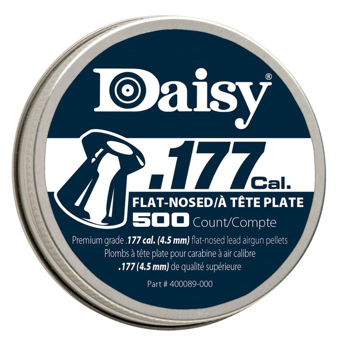 Daisy .177 Caliber PrecisionMax Flat Pellets (500 per Tin) 987597406