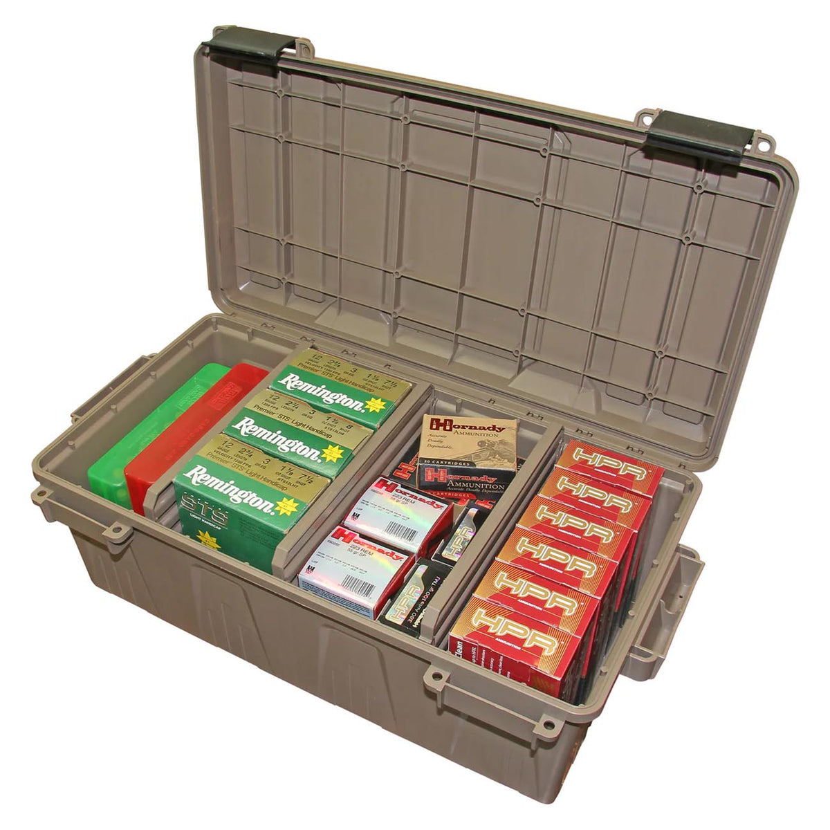 MTM Ammo Crate Divided Utility Box - Dark Earth ACDC30