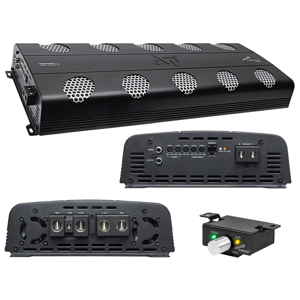 Audiopipe Full Range Class-D Monoblock Amplifier 12000W RMS APHF12000DH1