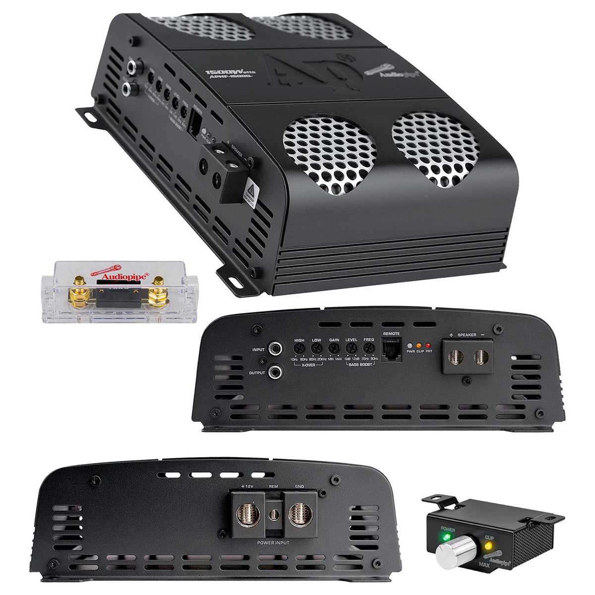 Audiopipe Full Range Class-D Monoblock Amplifier 1600W RMS APHF1500DH2