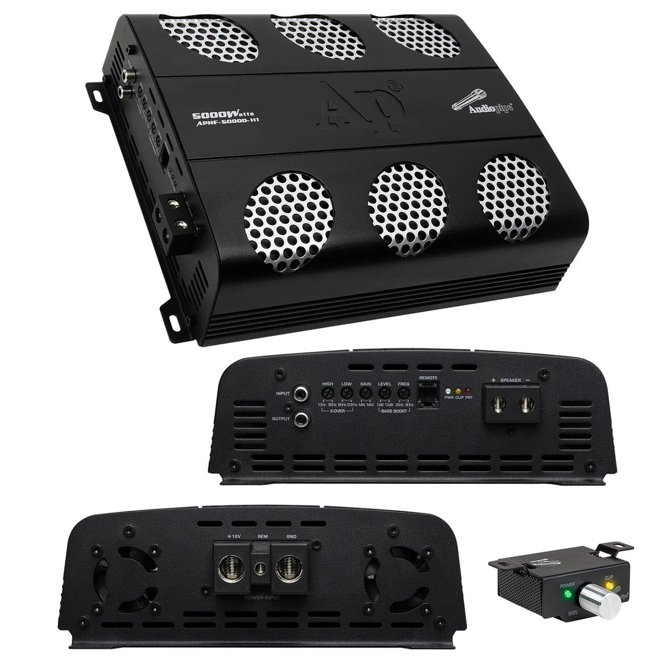 Audiopipe APHF5000DH2 Full Range Class D Monoblock Amplifier 5000 Watts