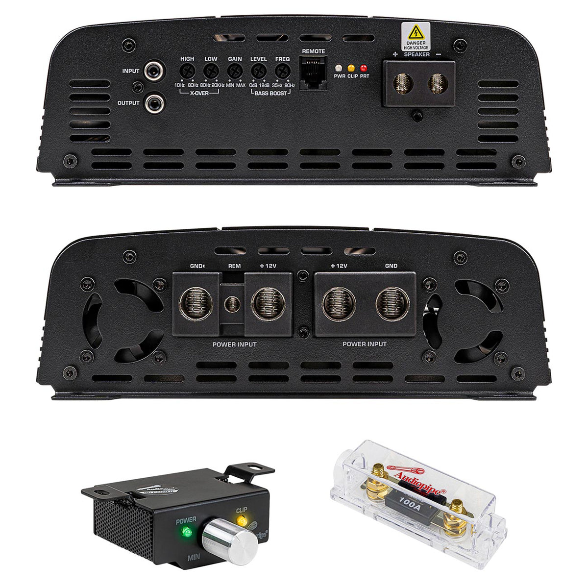 Audiopipe Full Range Class D Monoblock Amplifier, 8000 Watts APHF8000DH2