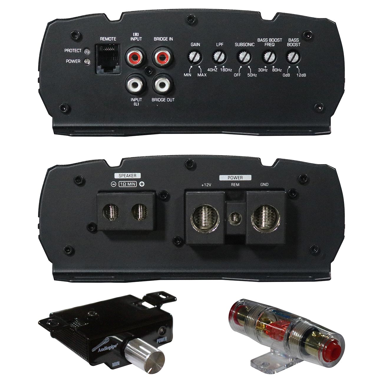 Audiopipe Mini Monoblock Amplifier 2000W MAX/1944W RMS APMQ2000