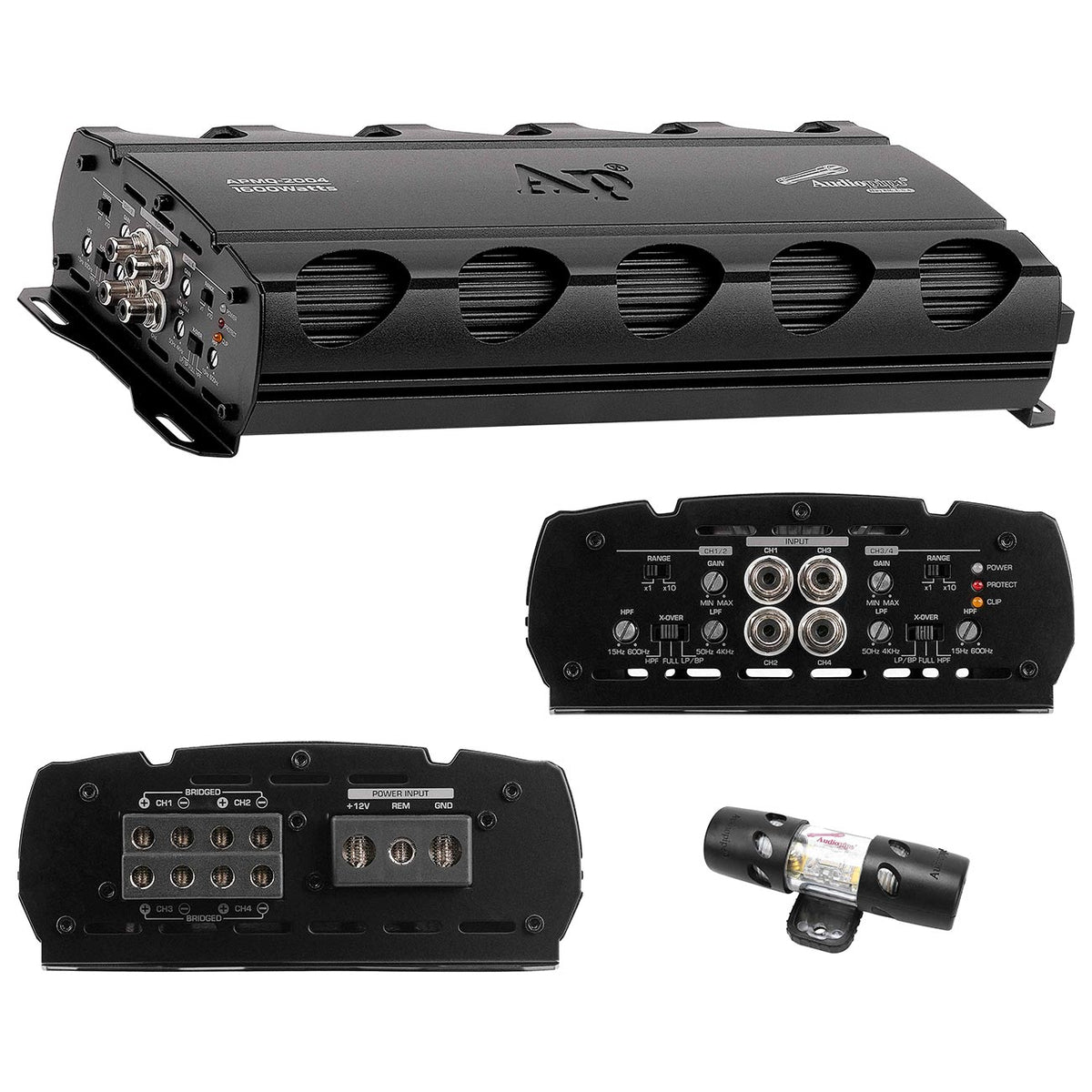 Audiopipe Mini 4 Channel Amplifier 1600W MAX APMQ2004