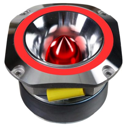 Audiopipe ATR4053RED 4" Aluminum Super Tweeter (Red), 400W Max (1pc)