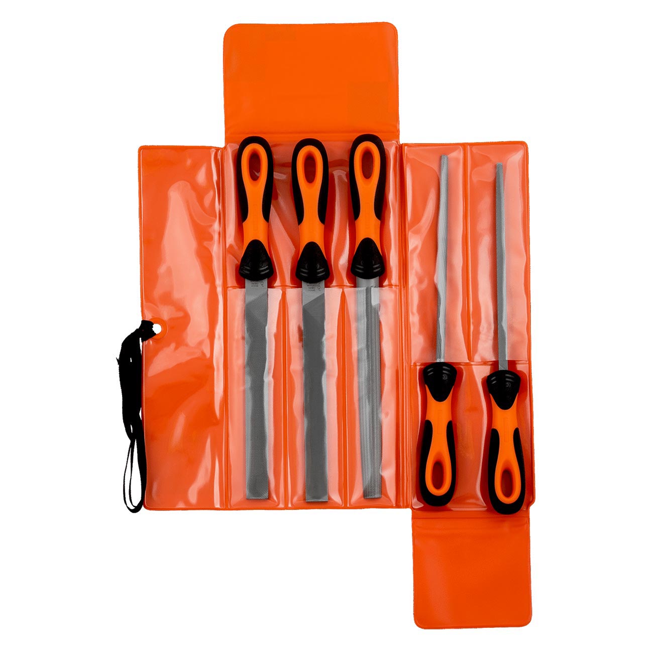 Bahco ERGO Engineering File Set 4 Bastard/1 Second Cut 200 mm (5 Piece)