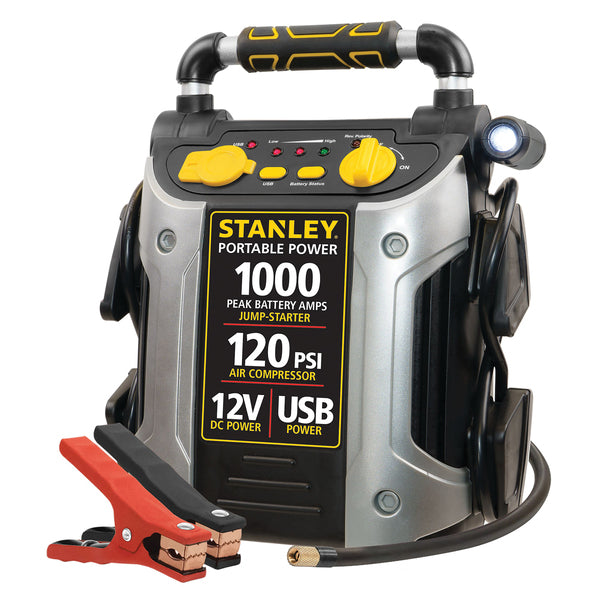 STANLEY J5C09 500-Amp 12-Volt Rechargeable Jump Starter and Air Compressor