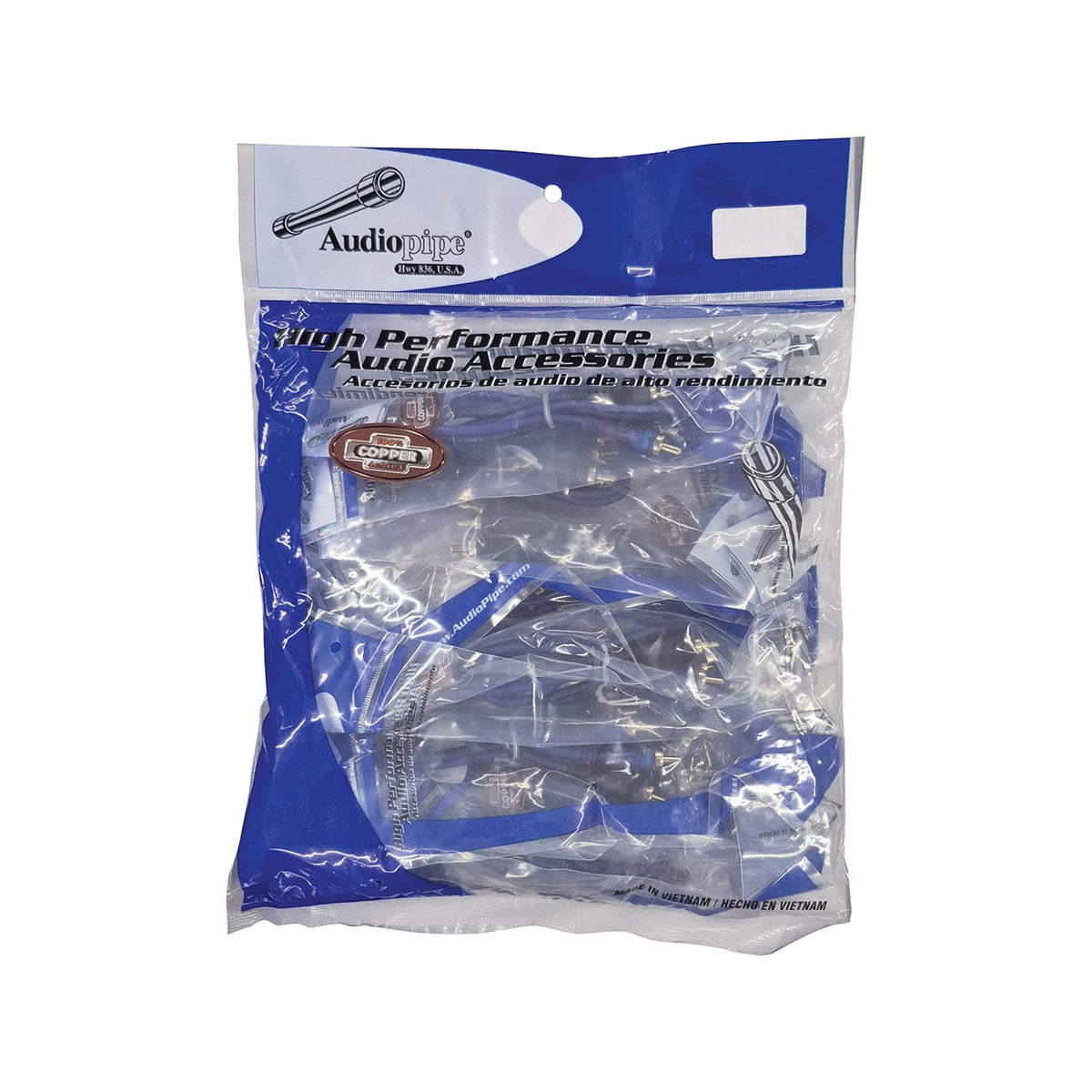 Audiopipe 1.5' Superflex RCA Cable (10 Pack) BMVBLS1.5