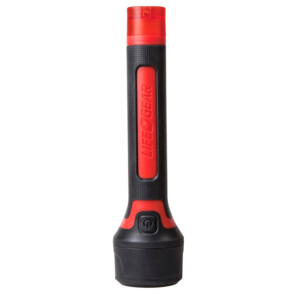 LifeGear BA38-60633-RED 200-Lumen Stormproof Signal Light with Safety Whistle
