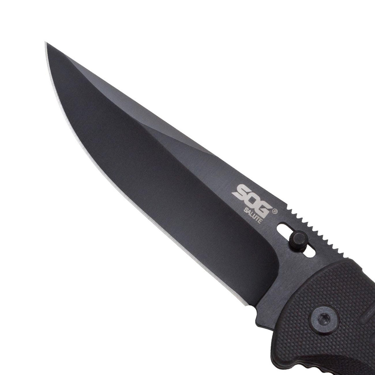 SOG Salute Clip Point Folding Knife with G10 Grips