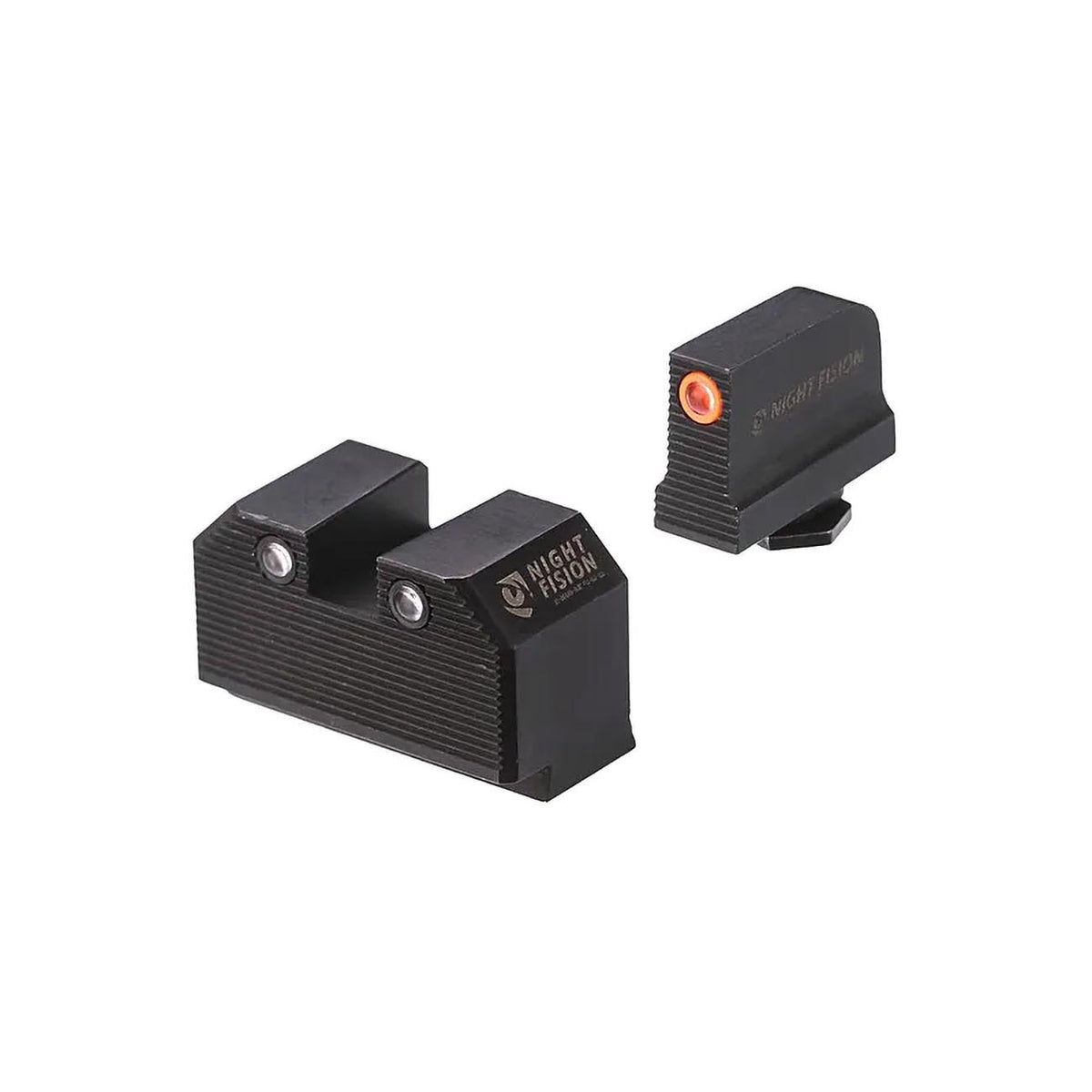 Night Fision Perfect Dot™ Night Sight Set Height Orange Front/Blank Square Rear