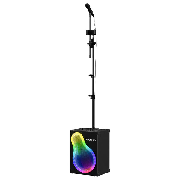 Dolphin Audio KP-500 Bluetooth Karaoke Speaker with Wired Mic and Stand