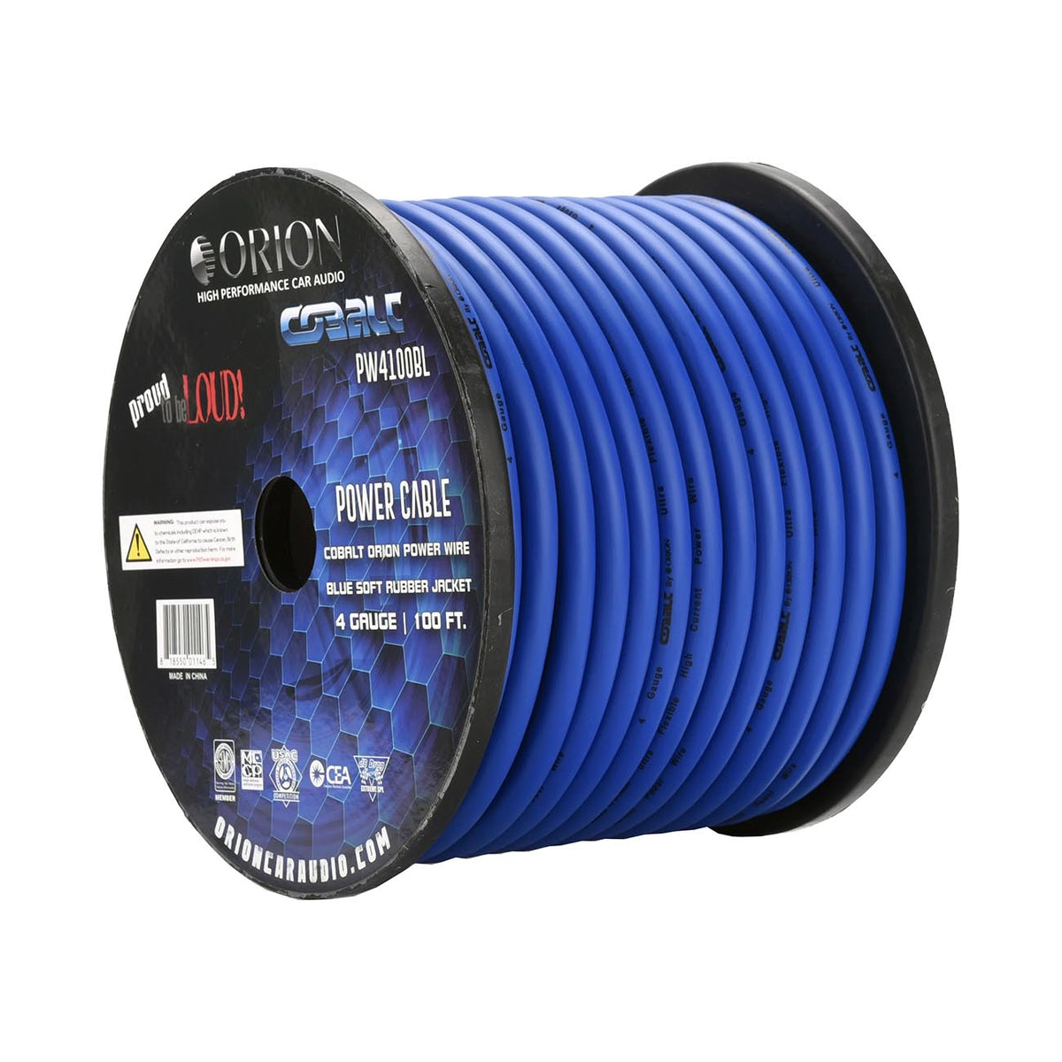 Orion PW4100BLORION Cobalt Wire 4 Gauge 100 FTS Blue