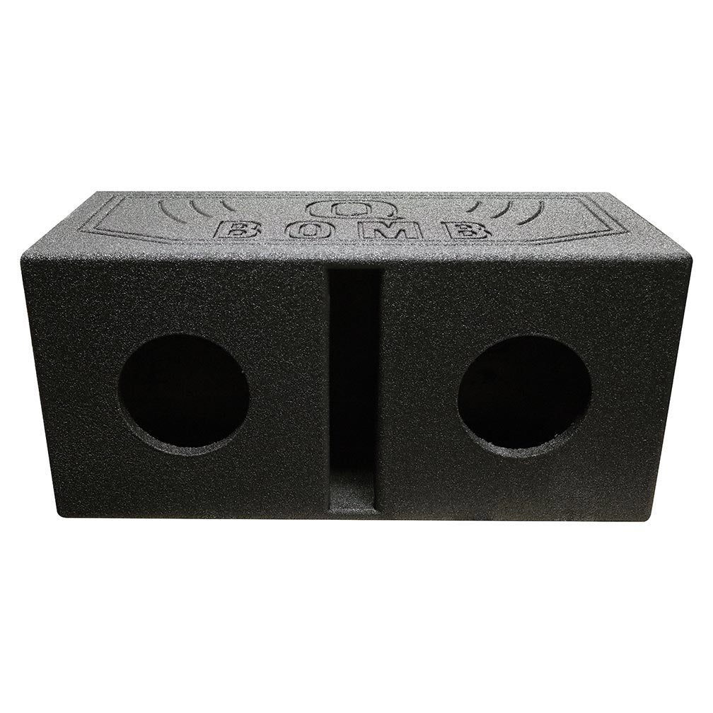 Qpower QBOMB65V Dual 6.5" Enclosure Vented QBOMB with Spray liner