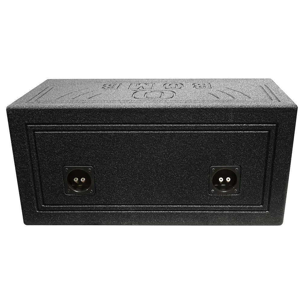 Qpower QBOMB65V Dual 6.5" Enclosure Vented QBOMB with Spray liner