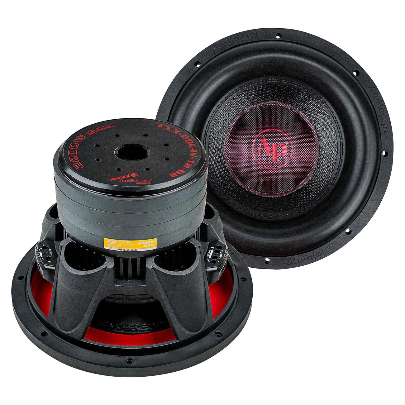 Audiopipe TXXBDCIV12D2 12″ Woofer 1100W RMS/2200W Max Dual 2 Ohm Voice Coils