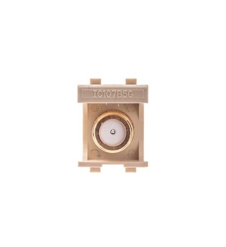 Icc IC107B5GIV Module, F-type, Gold Plated, Ivory
