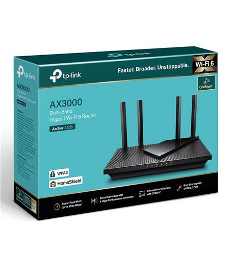 Tp link ARCHER-AX55 Ax3000 Gigabit Wi-fi 6 Router