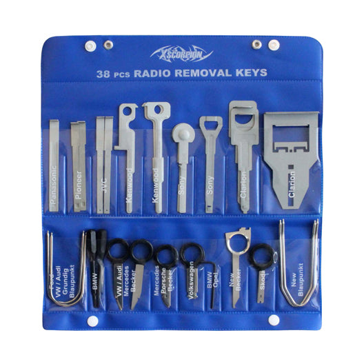 XSCORPION RRK38 Radio Removal Keys (38 pieces)