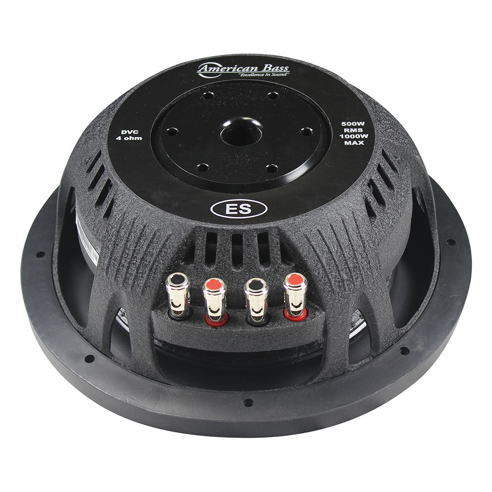American Bass ES1044 10" Shallow 1000 Watt 2.5" Dual Voice Coil DVC