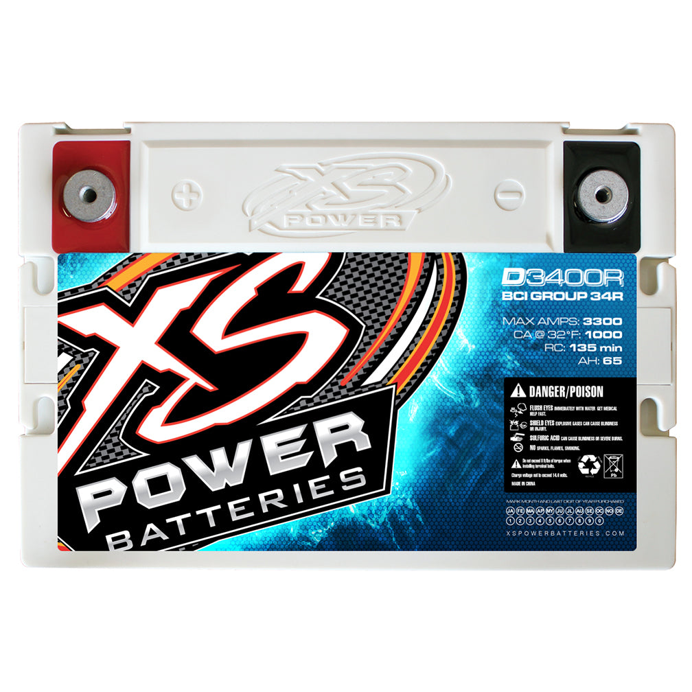 XS Power D3400R 12 Volt Power Cell, 3300 Max Amps / 80Ah