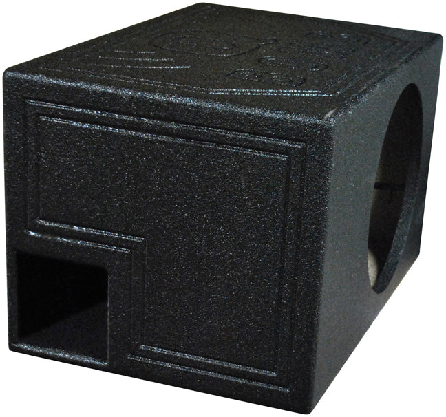 Q Power QBOMB12VLSINGLE Single 12" Ported Subwoofer Box w/ Bedliner Paint Coating