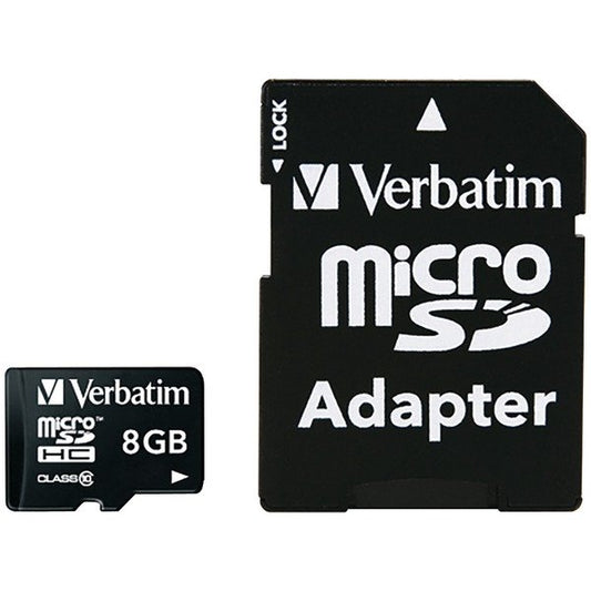 VERBATIM 44081 8Gb Micro-SDHC/CLS10 Adaptor