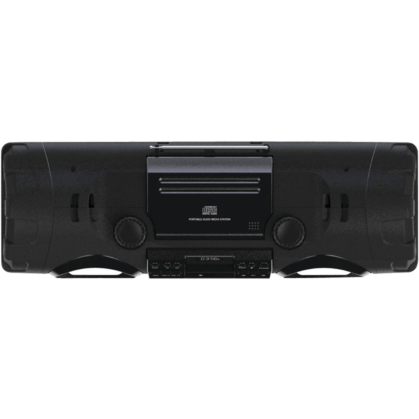 Naxa NPB-262 CD/MP3 Bass Reflex Boom Box & PA System w/Bluetooth