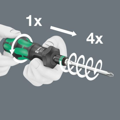 Wera 05057482001 Kompakt Turbo Bit Driver Set - 19 Piece Set