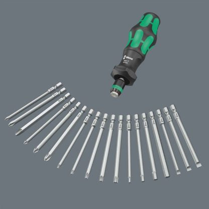 Wera 05057482001 Kompakt Turbo Bit Driver Set - 19 Piece Set