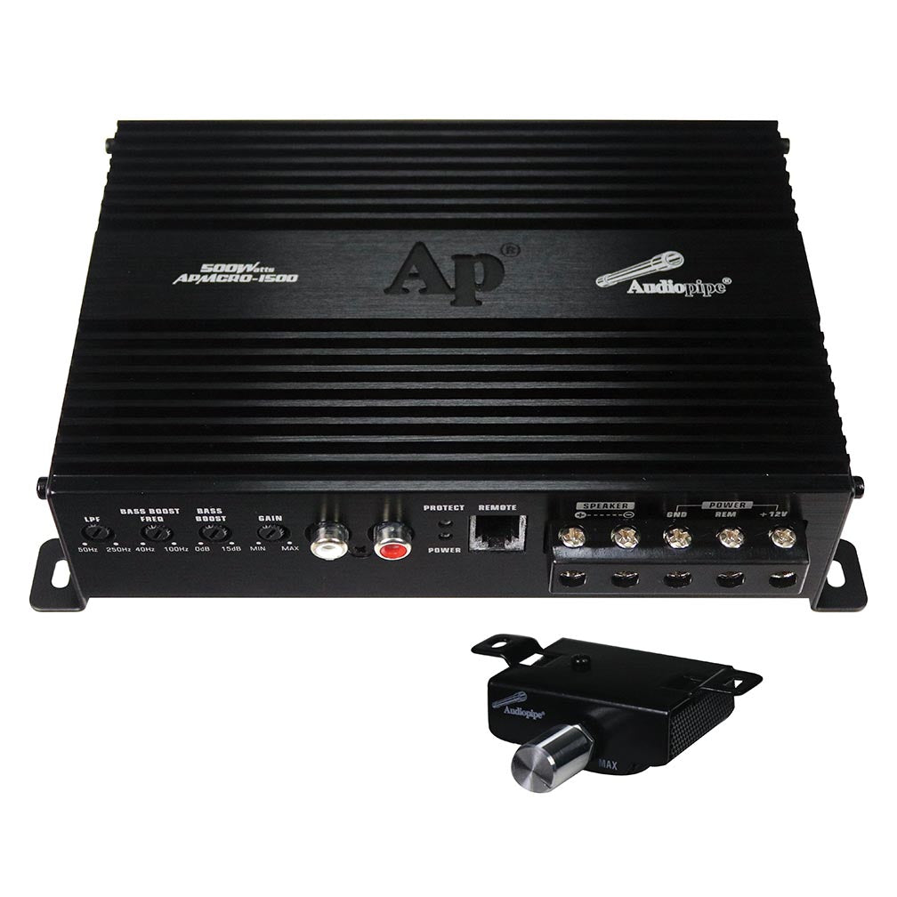 Audiopipe APMCRO1500 Micro Monoblock Amplifier 500W
