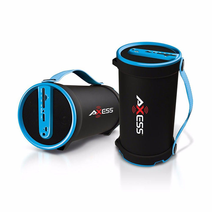 Axess SPBT1033BL Blue Portable Bluetooth Indoor Outdoor 2.1 Speaker