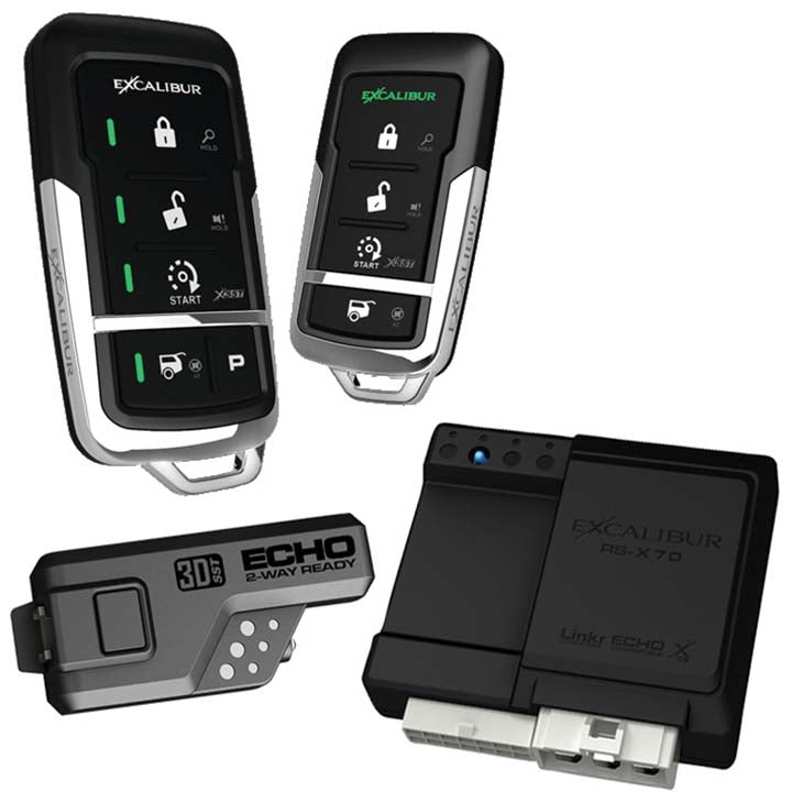 Excalibur RS4753D 900Mhz Led 2-Way Keyless Entry & Remote Start (Linkr Ready)