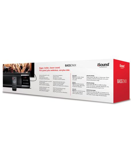 iSound ISOUND-6770 Bassonix Bluetooth Speaker w/FM And Display