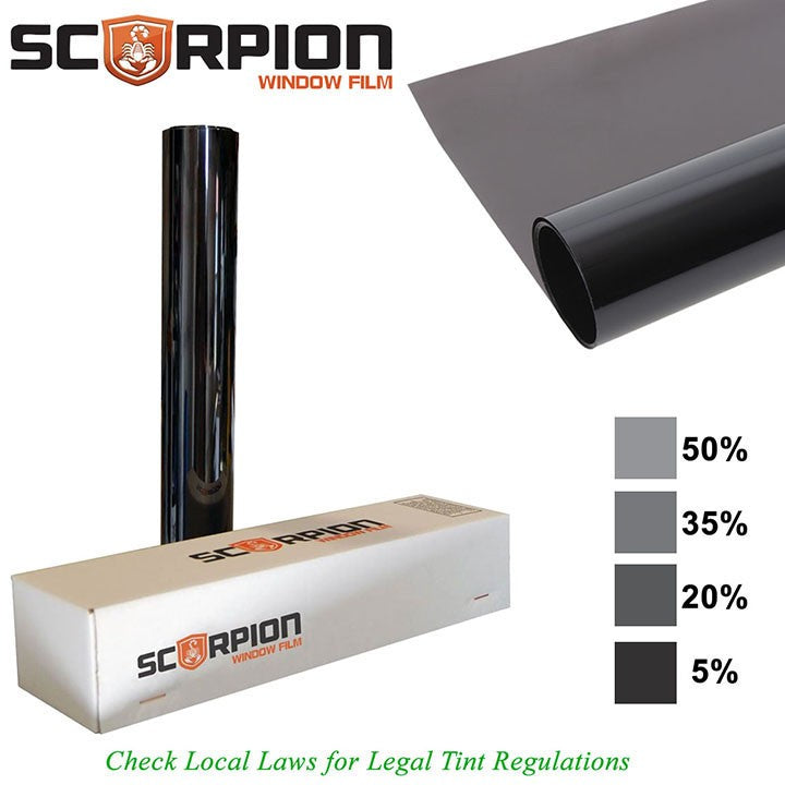 Scorpion SS50B24 Window Tint Sahara 1 ply 50% 24"x 100' roll Extruded Dye