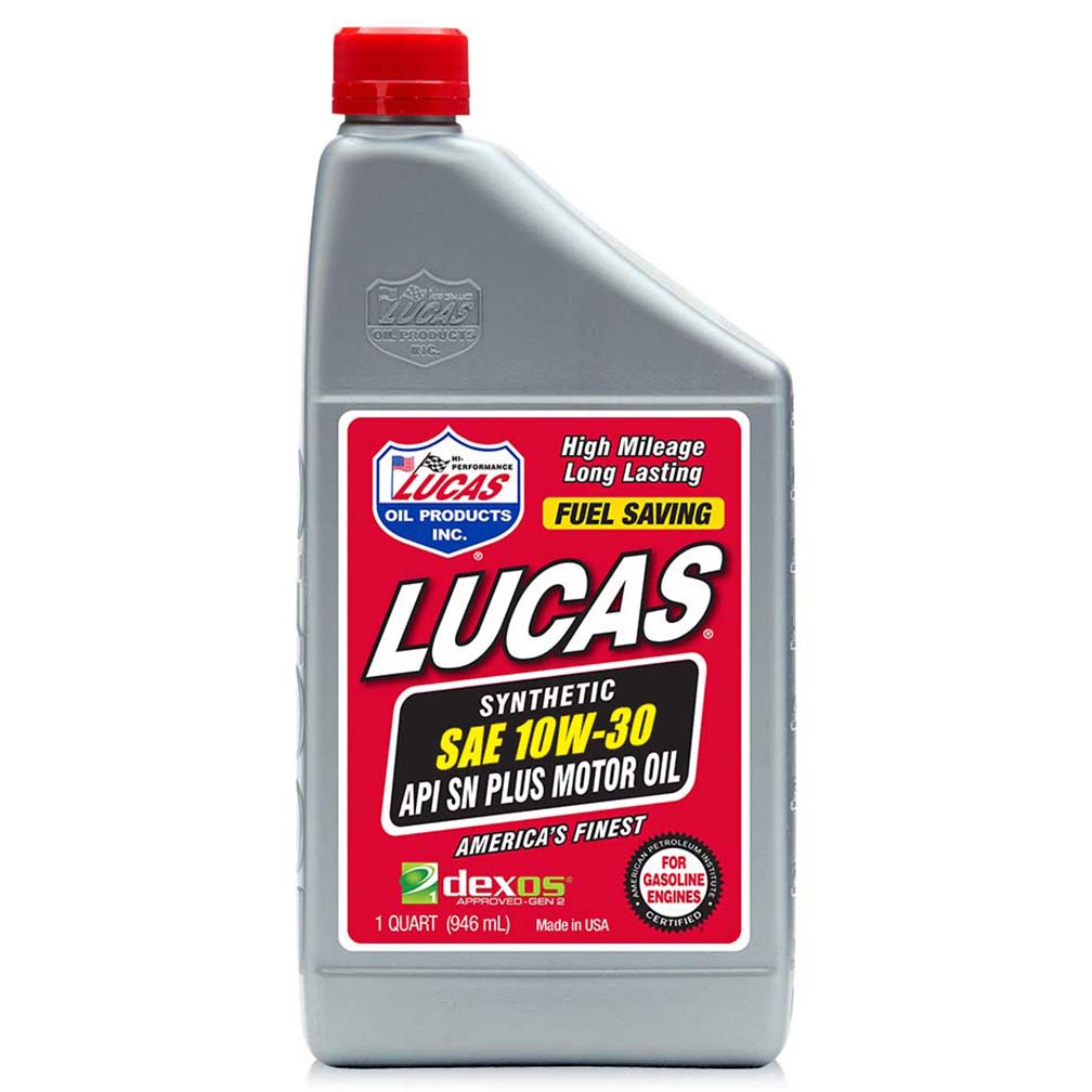 Lucas Oil 10050LUCAS Synthetic SAE 10W-30 API SN Plus Motor Oil 1 Quart