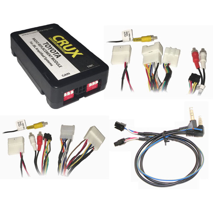 Crux SWRTY61J Radio Replacemnt W/Swc & Amp Retention For Toyota/Lexus 2003-2019