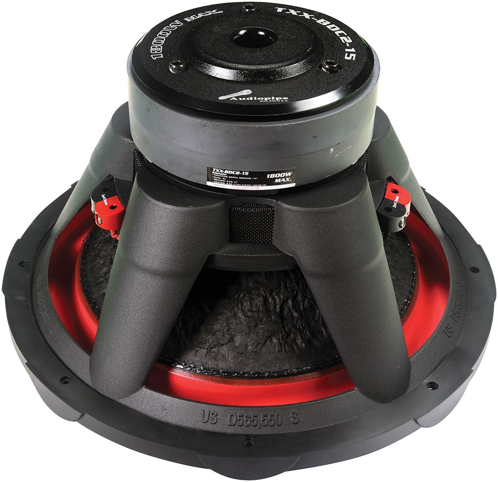 Audiopipe TXXBDC215 15" Woofer 1800W Max 4 Ohm DVC