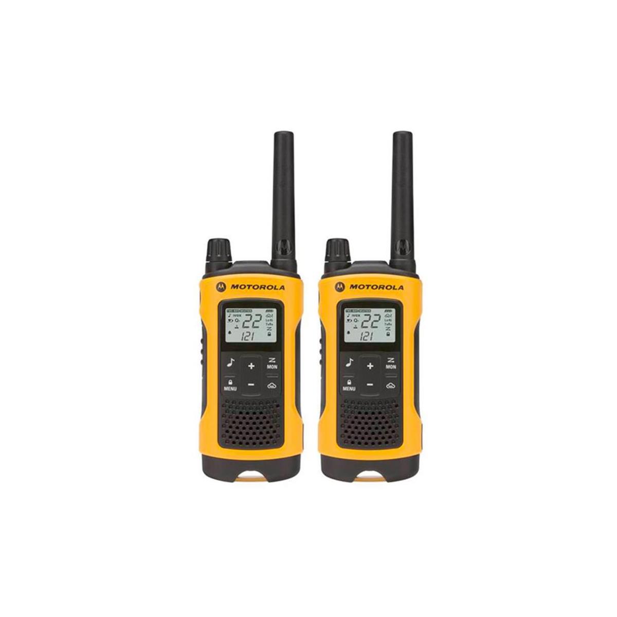 Motorola T402 35 Mile 2 Pack Weatherproof NOAA Radios