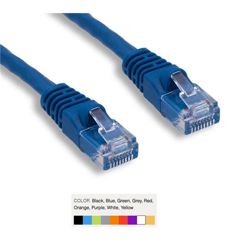 Wavenet 6E04UMBK-PC-02 Cat6 Patch Cord Booted 2' Black