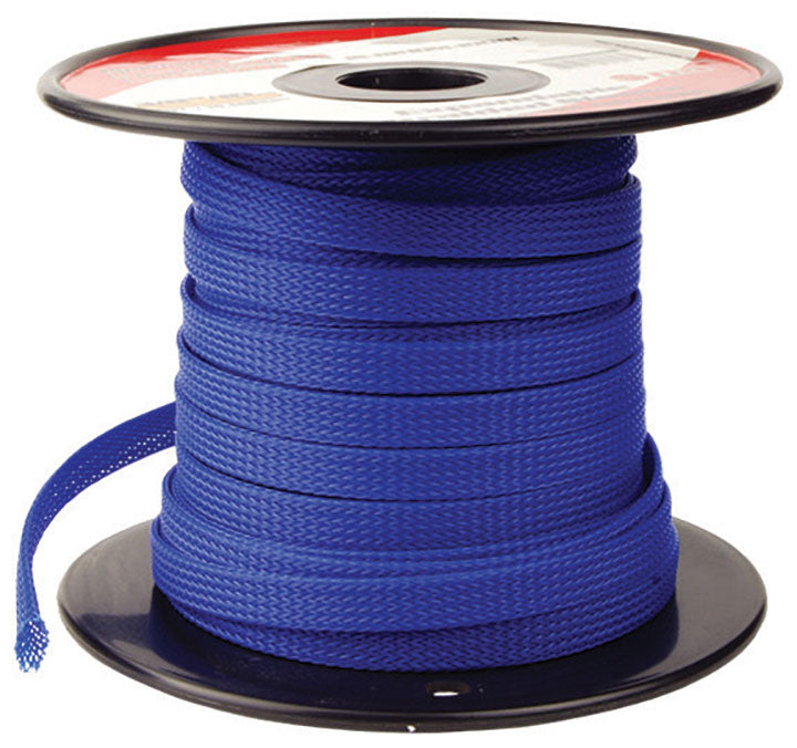 PIPEMANS ISBR10M100BL 3/8 Expandable Braided Sleeve Blue (100 feet)