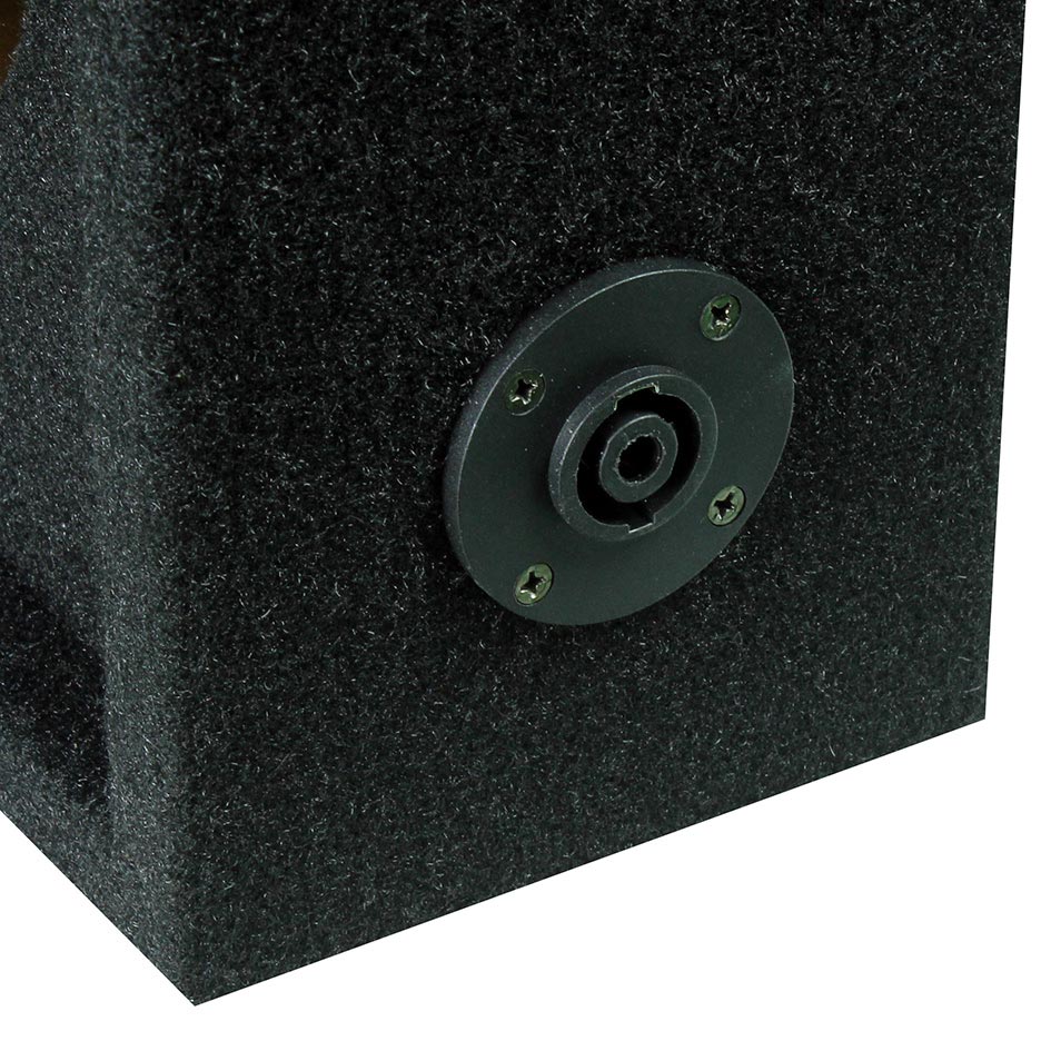 Qpower CH105S Empty Box Holds 2 - 12" & 2 - 3.75" Tweeter w/ Speakon cable